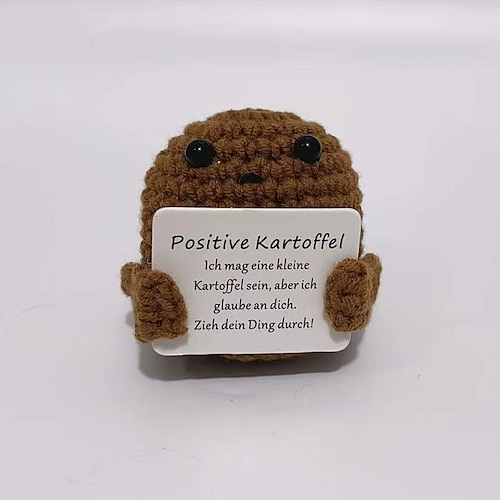 Taschenumarmung Positive Kartoffel Geschenke für Freund Lustiges Geschenk für Freundin Motivationsgeschenke Kleines Glücksbringer Beste Freundin Kleine Umarmung Taschenumarmung Kartoffel Image