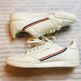 Adidas Shoes | Adidas Continental 80 Pride Rainbow Ivory Leather Tennis Shoe Sneakers M6.5 W8.5 | Color: Cream/Red | Size: 6.5