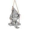 Statuetta Nano da Giardino Bimbo Bertie con Altalena 25 x 44 h