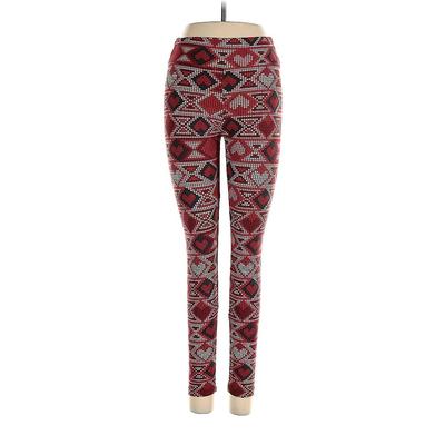 Lularoe Leggings: Burgundy Graphic Bottoms