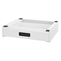 ML-Design Waschmaschinen Verbindungsrahmen mit Schublade 60,5x54 cm Weiß aus Stahl Image