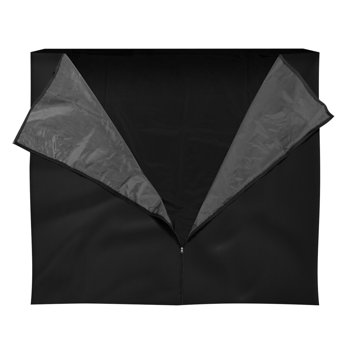 ML-Design Kaminholzregal Abdeckung 185x125 cm Schwarz Wetterfest Polyester Schutzhülle Brennholzregal Outdoor Abdeckung Image