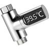 Dpzo - Thermomètre de Douche à led, Thermomètre Numérique 5-85 ° c, avec thermomètre Rotatif à 360