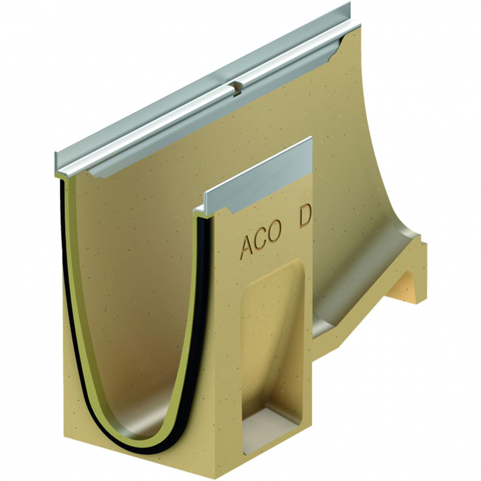 ACO Drain Multiline Seal in Entwässerungsrinne mit Sohlensprung, Edelstahl, 10-20,V150 Image