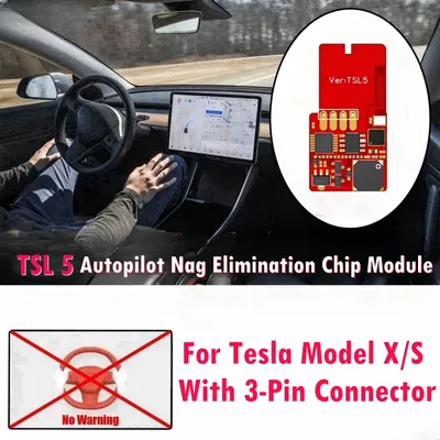 TSL5 Autopilot Nag Elimination Chip Module For Model X/S With 3-Pin Connector Only Model X S AP EAP
