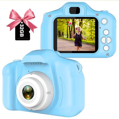 Kids Camera Birthday for Girls and Boys Kids Toys for 3 4 5 6 7 8 Year Old Children Digital Video Selfie Cameras for Toddler with 32GB SD Card Pink