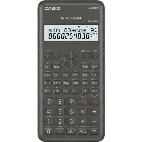 Casio Wissenschaftlicher Taschenrechner FX-82MS-2 Schwarz Image