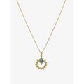 Damen Anhänger Halskette Vintage Halskette Halskette Königliches Blau Himmelblau Gold Edelstahl Elegant Vintage Mode Schneeflocke Augen