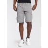 Cargobermudas MAN'S WORLD, Herren, Gr. 52, N-Gr, grau (hellgrau), Obermaterial: 100% Baumwolle, unifarben, casual, normal knieumspielend, Hosen, auch in Großen Größen, Topseller