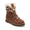 Winterboots ROXY "Brandi", Gr. 7(37), braun (chocolate), Obermaterial: 84% Leder, 12% Chemiefaser-Textil, 4% Metall / Futter: 100% Chemiefaser-Textil / Außensohle: 100% Gummi, Schuhe