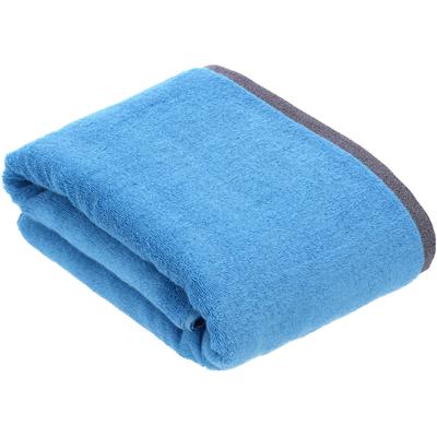 Badetuch BUGATTI "Prato", blau (blau moon), B:100cm L:150cm, Frottier, Obermaterial: 100% Baumwolle, Handtücher (Packung