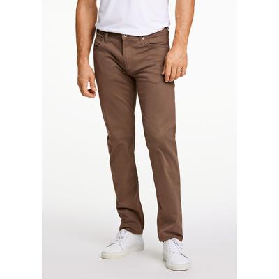 5-Pocket-Hose LINDBERGH "Lindbergh 5-Pocket Jeans", Herren, Gr. 40, Länge 32, braun (dk braun), Oberstoff: 97% Baumwolle, 3% Elasthan, Hosen Image