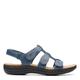 Clarks Women's Laurieann Vine Flat Sandal, Blue-grey, 10