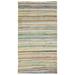 Beige 65" x 121" L Area Rug - Lofy Girit Striped Wool Handmade Area Rug 121.0 x 65.0 x 0.4 in white | 65" W X 121" L | Wayfair Lo-8684012208993