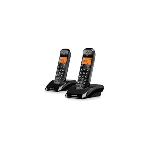 MOTOROLA S1202 DUO BLACK Schnurloses Festnetztelefon