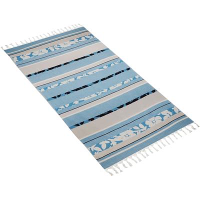 Hamamtuch BUGATTI "Adige", blau (blau moon), B:80cm L:180cm, Baumwolle, Handtücher (Packung) Image