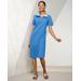 Draper's & Damon's Women's Reversible Casual Polo Dress - Blue - 3X - Womens