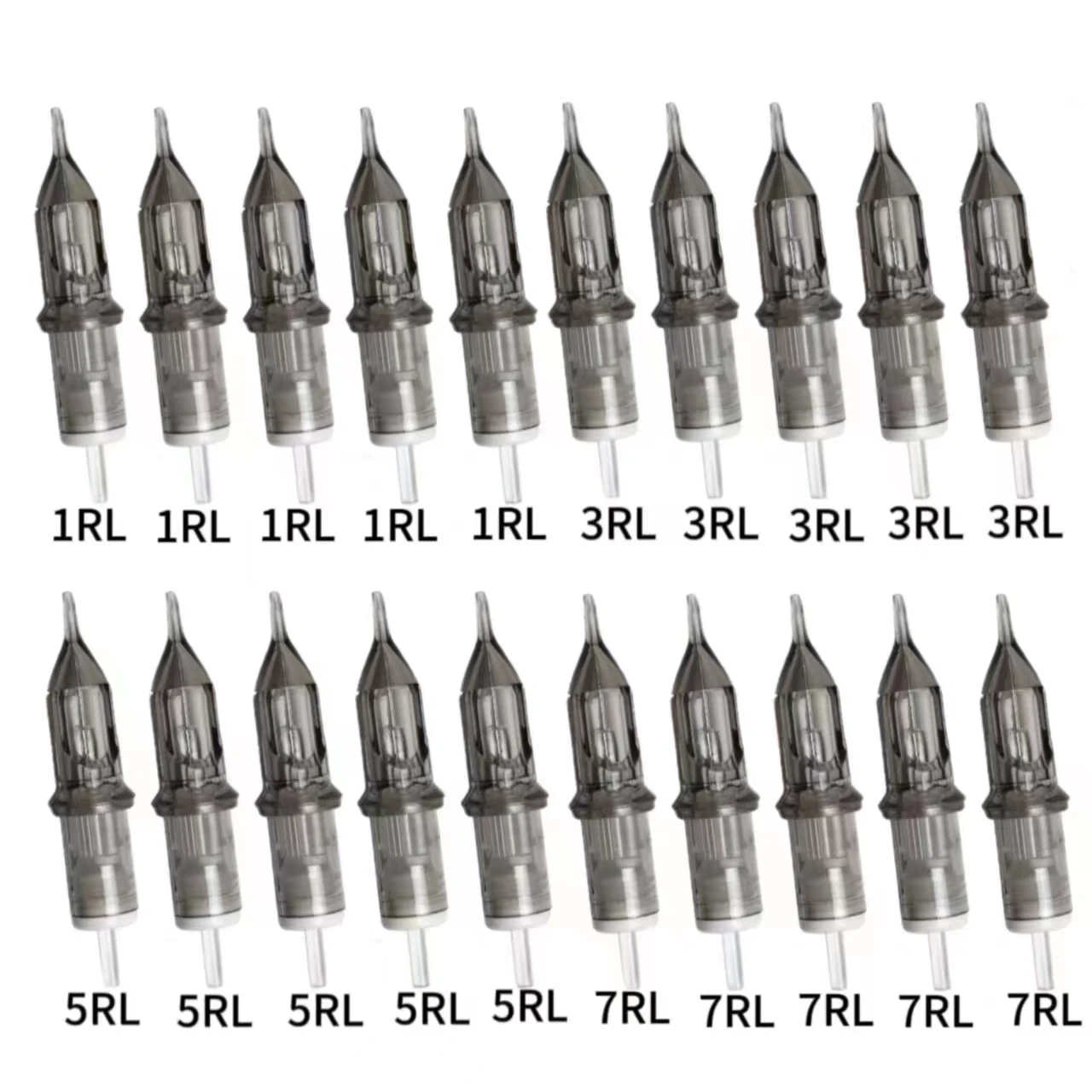 Mischen Sie 20 profession elle Tattoo-Nadeln, 1 rl/3 rl/5 rl/7 rl, 5 rl-Serie mit Film, 4 verschiedene Größen, neue Generation Image