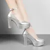 6 9 11 cm Kleine Größe 32-43 Flache Echtes Leder Schuhe Frauen Plattform Pumpen 2025 Büro Modell block High Heels Schuhe Frauen