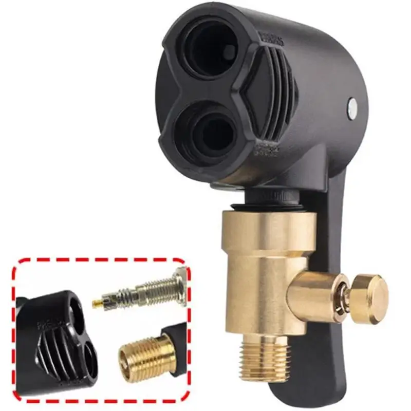 Auto Reifen Ventil Pumpe Düse Entblasene Klemme Motorrad Air Chuck Inflator Aufblasbare Pumpe Gewinde Stecker Adapter Auto Zubehör Image