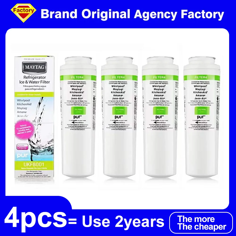 Original EDR4RXD1 Kühlschrank-Wasserfilter der NSF-zertifizierten Marke für 4396395 Maytag UKF8001 UKF8001AXX RFC0900A UKF8001P 469006 Image