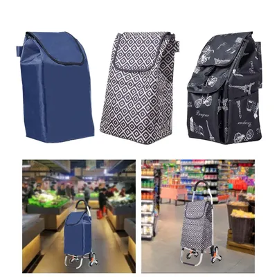 Shopping Cart Replacement Bag Lightweight Convenient Durable Foldable Portable Grocery Cart Bag for