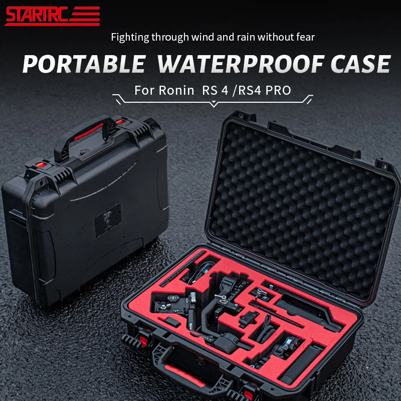 STARTRC Per DJI Ronin RS 4/RS4 PRO Stabilizzatore Accessori Custodia Custodia rigida Scatola impermeabile Valigia Custodia da trasporto portatile