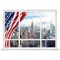 New York City View 3D Fake Window murale Manhattan Scenery adesivi murali in vinile decorazioni per