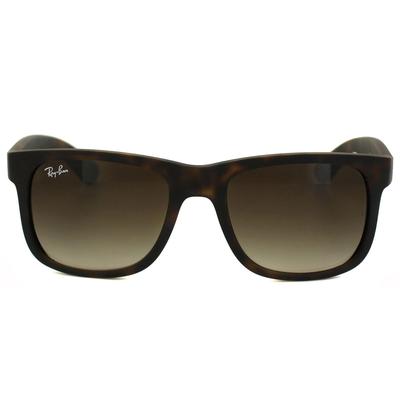 Ray-Ban Sonnenbrille Justin 4165 Gummi Hell Havanna Braun Gradient 710/13