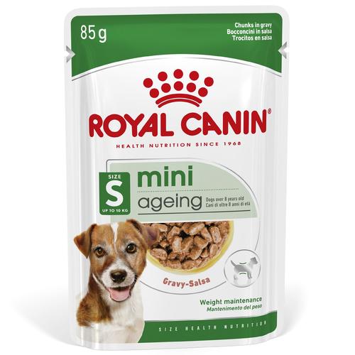 Sparpaket: 48x85g Royal Canin Mini Ageing 8+ in Soße Hundefutter nass