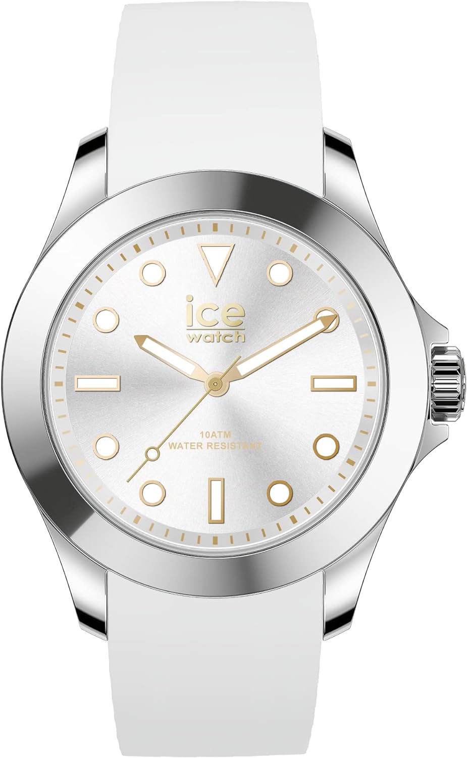 Ice-watch Ice Watch Ice Steel - Classic - White Gold Womens 020384 Silicone - One Size | Ice-watch Sale | Discount Designer Brands