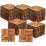 Set di 55 Piastrelle in Legno per 5 m². Piastrelle in Legno di Acacia. Piastrelle con 12 doghe per