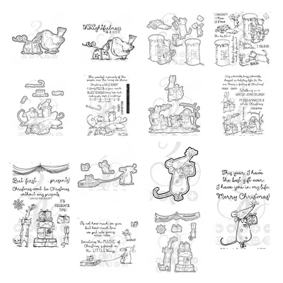 2022 New Bird Rabbit Mouse Cutting Dies and Stamps Scrapbook Diary Decoration Embossing Template Diy