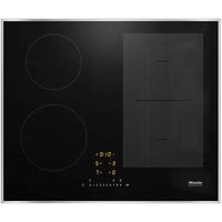 MIELE Induktions-Kochfeld KM 7466 FR 125 Edition, grau (edelstahl), B:62,6cm H:5,2cm T:52,6cm, Kochfelder