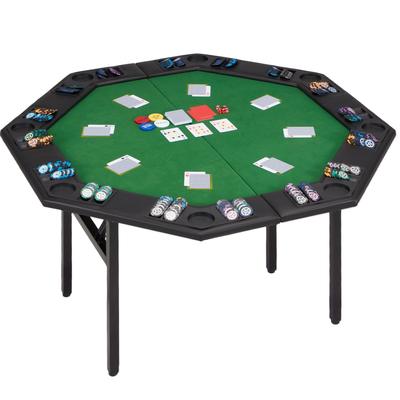 AVAWING 8 Players Foldable Poker Table Octagon Game Table