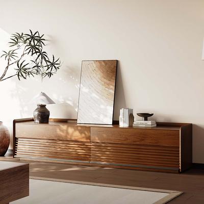 78.74" Mid-Century TV Stand, Modern Entertainment Center, Cabinet with Adjustable Light, Walnut TV Console，Fully-Assembled, Perfect for 75-inch TVs