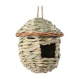 Straw Woven Bird House Nests Box Hanging Bird Nests Home Garden Decoration Long Cage Extra Large Parrot Cage Large Cage for Birds Road Feeder Cage for Birds Star Shaped Feeder Birdhouse Hangers