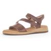 Sandalette GABOR "RHODOS", Damen, Gr. 36, braun, Kalbsleder, klassisch, Schuhe, Sommerschuh, Sandale, Keilabsatz, in Komfort-Schuhweite G (=weit)