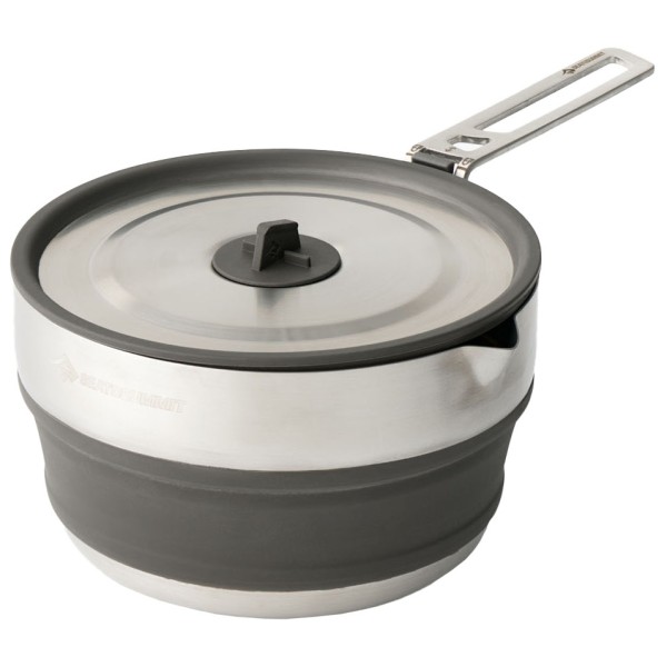 Sea to Summit - Detour Stainless Steel Collapsible Pouring Pot - Topf Gr 1,8 l grau