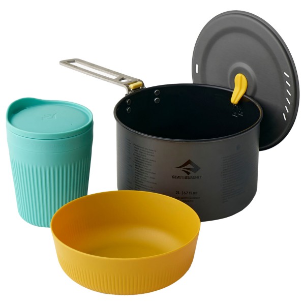Sea to Summit - Frontier UL One Pot Cook Set (3 Pieces) - Kochset Gr Pot: 2 l, Bowl & Mug: M grau