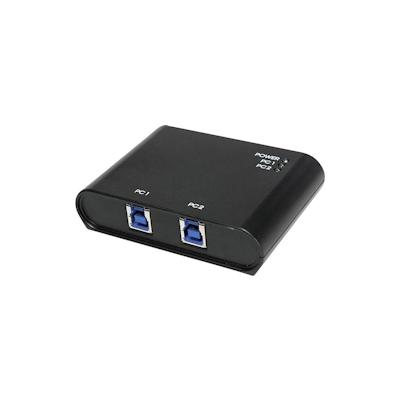LogiLink UA0216 2 Port USB 3.2 Gen 1-Umschalter (USB 3.0) Schwarz Image