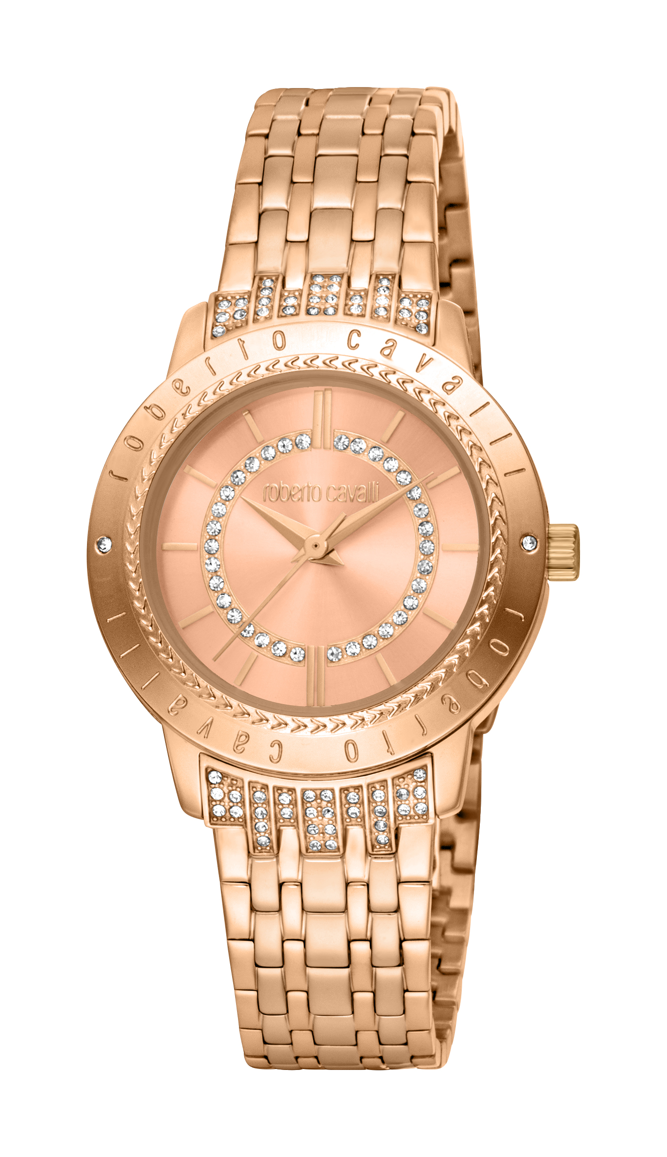 Roberto Cavalli RC5L030M0075 Womens Quartz Rose Gold Stainless Steel 5 ATM 32 mm Watch - One Size | Roberto Cavalli Sale | Discount Designer Brands