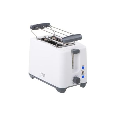 Adler AD 3216 Toaster 2 Scheibe(n) 1000 W Grau, Weiß