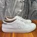 Kate Spade Shoes | Kate Spade Angelise Sneakers Leather Spade Logo White Tennis Shoes Size 8.5b | Color: White | Size: 8.5