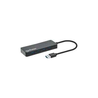 Manhattan 7-Port USB 3.2 Gen 1 Typ-A Hub USB-A-Stecker auf sieben USB-A-Buchsen 5 Gbit/s 3.