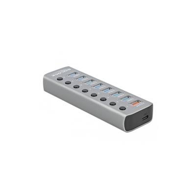 Delock 63264 - USB 3.2 Gen 1 (3.1 Gen 1) Type-B - USB 3.2 Gen 1 (3.1 Gen 1) Type-A - Grau - 0,8 m - 46 mm - 144 mm Image