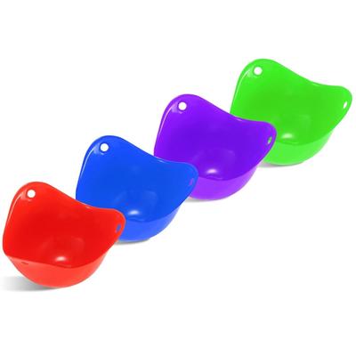 4PCS Non-Stick Silicone Egg Poacher Cups