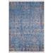Blue 75 x 51 x 0.4 in Area Rug - Bungalow Rose Rectangle Libi Cotton Area Rug w/ Non-Slip Backing Cotton | 75 H x 51 W x 0.4 D in | Wayfair