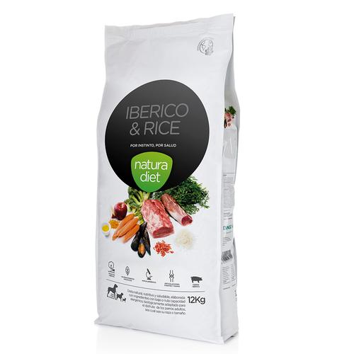 12kg Adult Iberico und Reis Natura Diet Hundefutter trocken - 2-fach zooPunkte