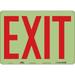 CONDOR 480L84 Exit Sign, English, 14" W, 10" H, Plastic, White